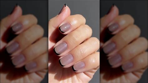 Pantyhose Nails Give Your Basic Black Polish A Sophisticated Twist