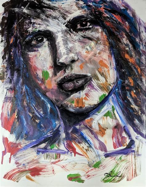 Unique Surreal Women Portraits Painting / Stretched Canvas - Etsy
