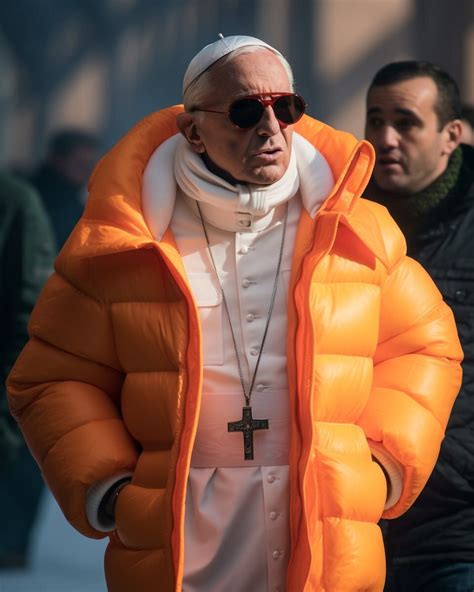 Папа Римский в пуховике Balenciaga - Варнет