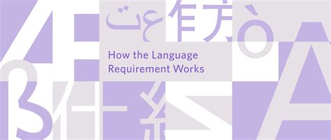 How the Language Requirement Works - Faculty of Arts