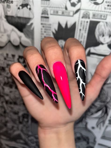 Чёрные ногти | Nail art, Nail colors, Black nails