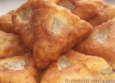Рецепт: Жареные пирожки с мясом на RussianFood.com