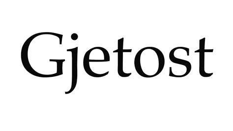 How to Pronounce Gjetost - YouTube