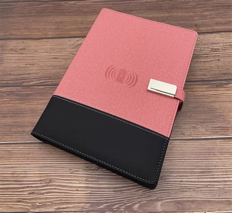 Ежедневник с беспроводной зарядкой TARASOV TECH, Блокнот PowerBank и ...