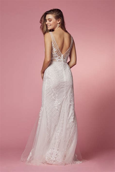 White Long Sleeveless Embroidered Mermaid Wedding Dress for $172.99
