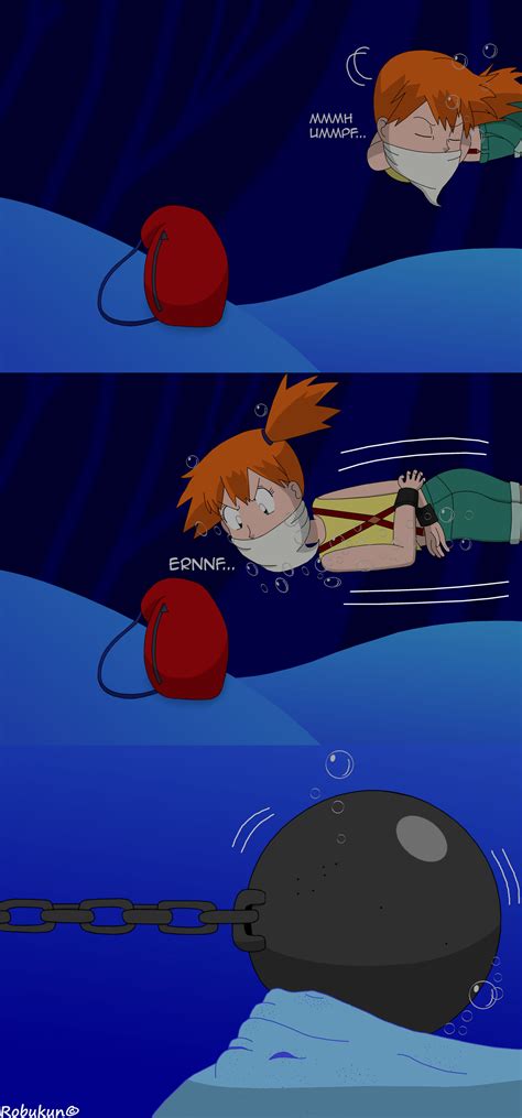 Misty's underwater peril comic part 05 by Robukun on DeviantArt