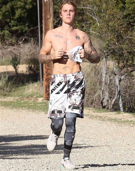 Justin Bieber In The Gym