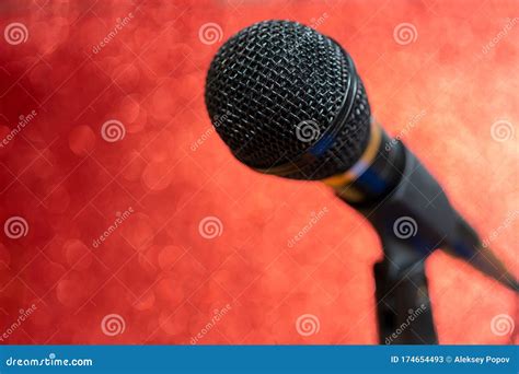 Microphone In The Concert Hall Royalty-Free Stock Photography ...