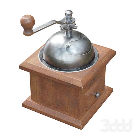Coffee grinder low-poly pbr model - Мелочь для кухни - 3D модель