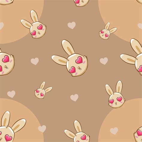 cute bunny pattern vector art icons  graphics