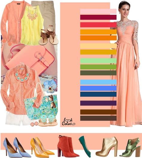 персиковый | Schemi di colori, Vestiti, Colori