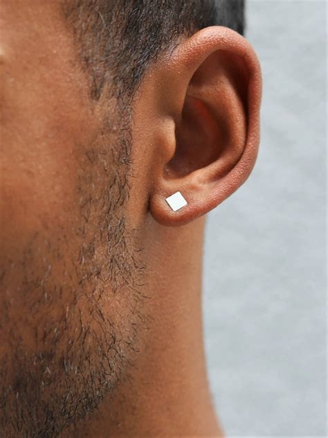 men gold earrings studs 10