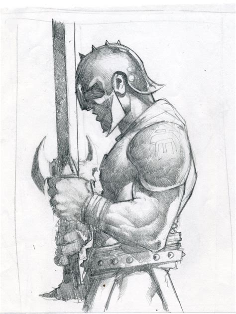 gladiators drawing 4