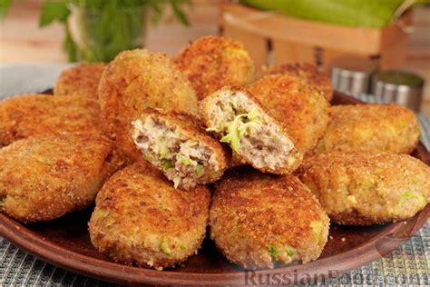 Рецепт: Рыбные котлеты с кабачком на RussianFood.com