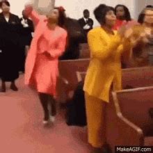 Church Lady Worship GIF - Church Lady Worship Dancing - Discover ...