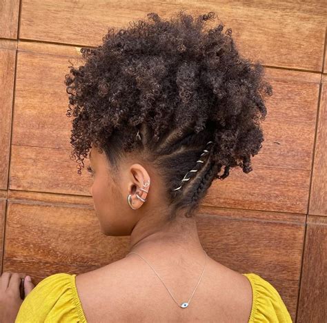 Penteado Cabelo Curto Crespo Para Fazer Sozinha