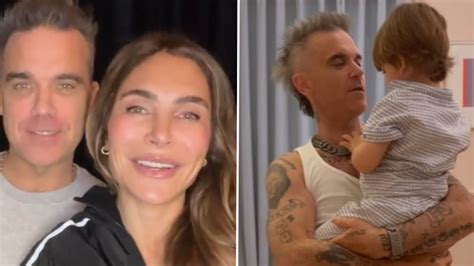 Robbie Williams' wife Ayda Field admits their children fly economy ...