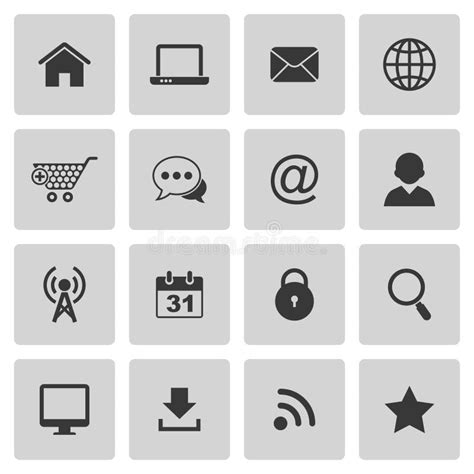 Интернет, значки Seo Контрольный списоок, знаки цели Иллюстрация ...