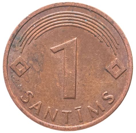 Монета Латвия 1 сантим (centime) 2003 стоимостью 63 руб.