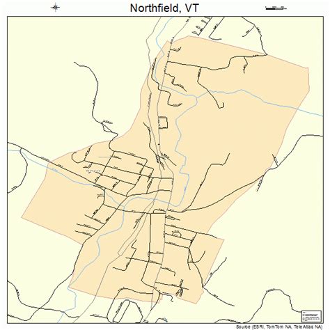 northfield vermont street map
