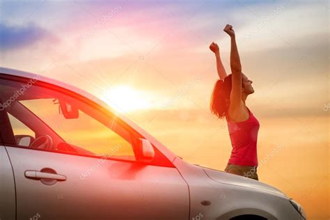 Car driving freedom and happiness — Stock Photo © Dirima #43942437