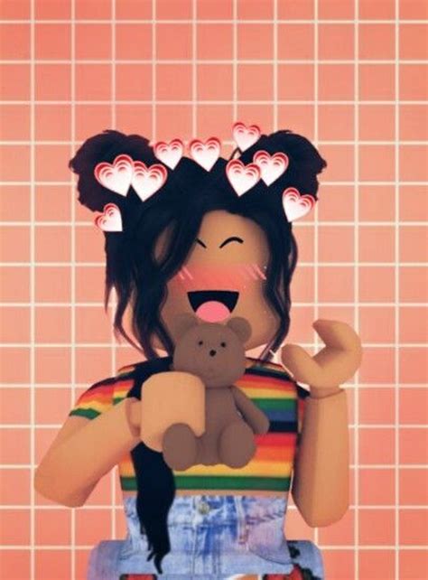 Download Roblox Girl With Teddy Bear Wallpaper | Wallpapers.com