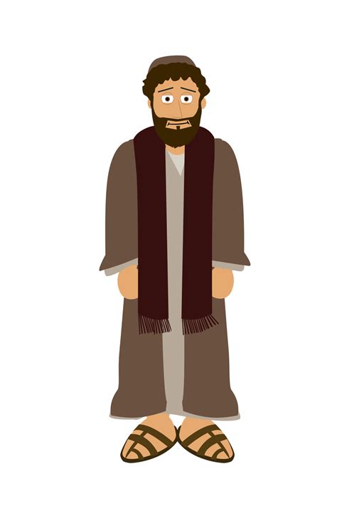 desenho animado Bíblia personagem - Paulo 25028095 PNG