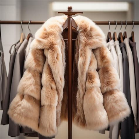 Premium Photo | Exclusive fur jacket or coat in luxurious style