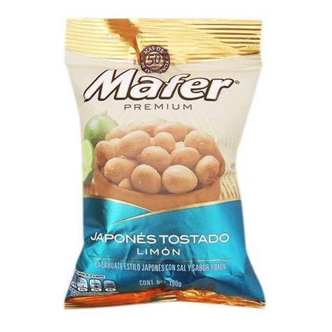 Mafer Cacahuate Japonés con limón bolsa 180g