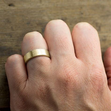 6mm 14k yellow gold men s wedding band matte finish – Artofit