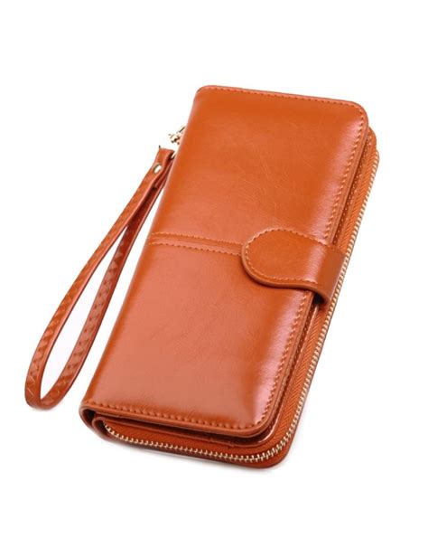 Ladies Purse for Smarphones with Wrist strap - Brown | W Lane