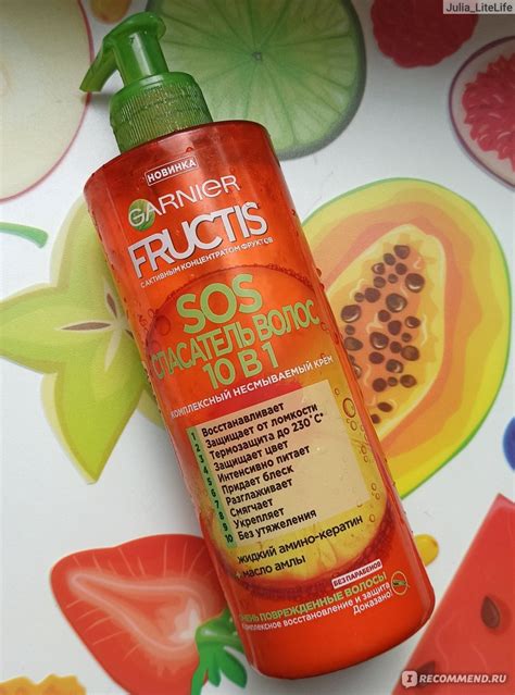 Крем для волос Garnier Fructis SOS спасатель волос 10 в 1 - «SOS ...