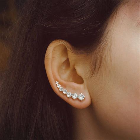 Срібні сережки з фіанітами - Dadiverin Jewelry