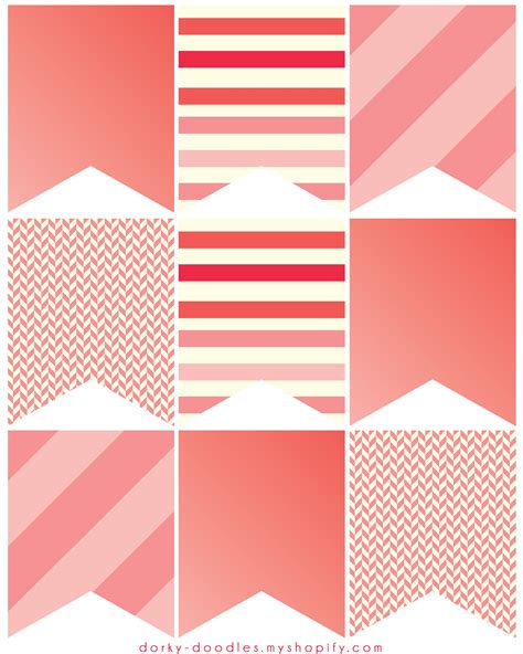 Little Pink Banner Printable – Dorky Doodles