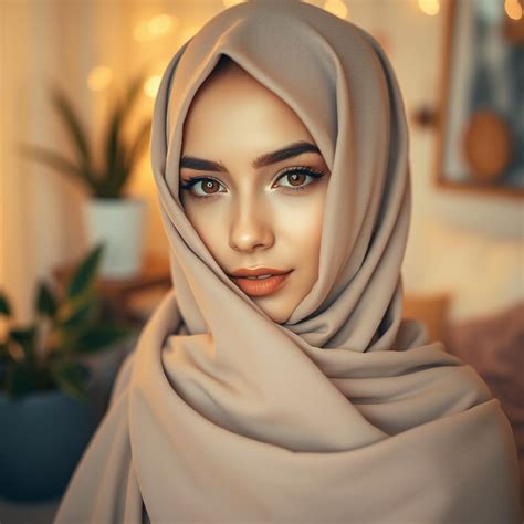 Elegant Hijab Portrait: Serenity in Style