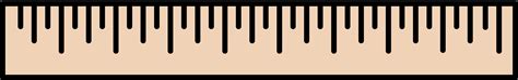 horizontal ruler clipart