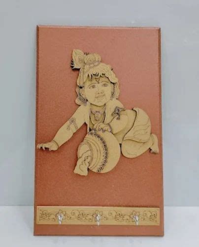 golden gopal wooden key holder  gift  inches  rs piece