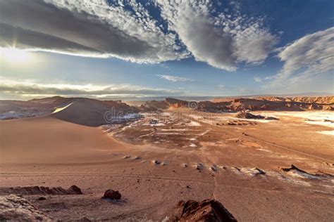 moon valley valle de la luna atacama desert chile stock image