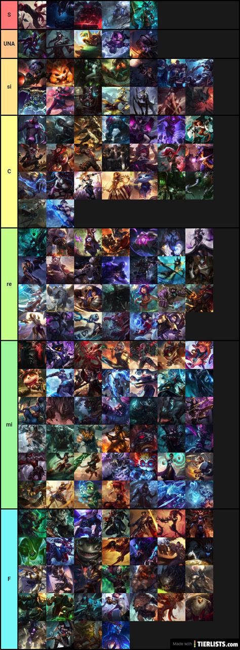 Lol Tier List - TierLists.com