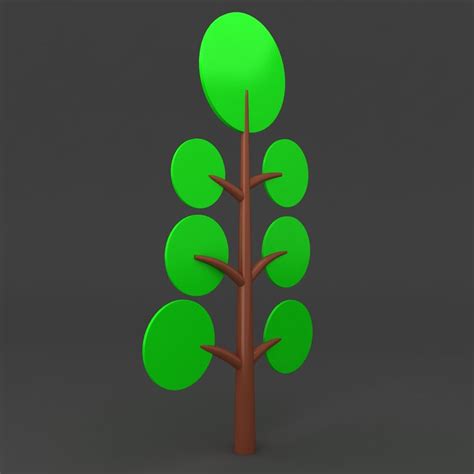 мультфильм дерево 2 3D Модель $7 - .max .obj .fbx - Free3D