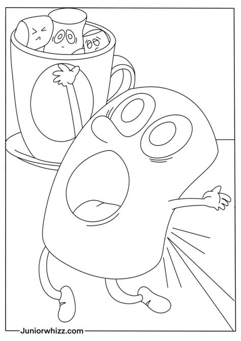 Marshmallow Coloring Pages for Kids (12 Printable PDFs)