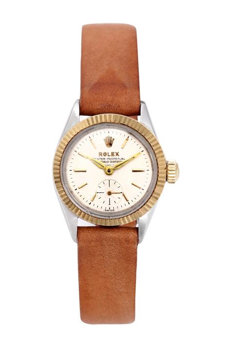 vintage rolex womens oyster perpetual leather band    hautelook