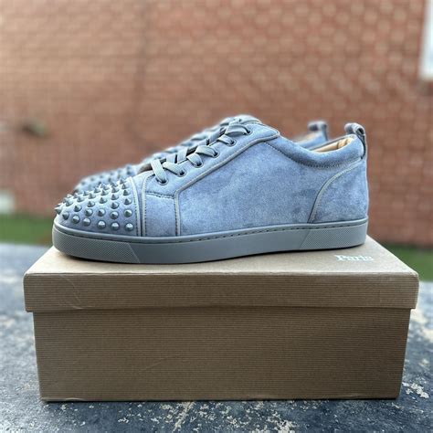 Christian Louboutin Grey Suede Size US 11 With box,... - Depop