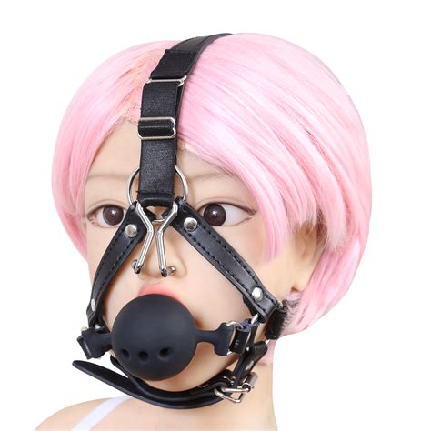 厂家直供批发情趣口塞成人用品马具形鼻钩口枷张口器口球嘴塞鼻勾-阿里巴巴