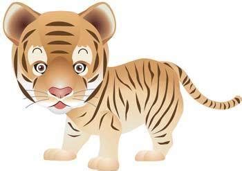 Tiger Lifting Weights Free Vector / 4Vector