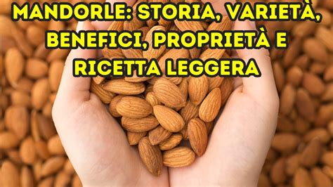 Mandorle: Storia, Varie tà, Benefici, proprietà e ricetta leggera - YouTube