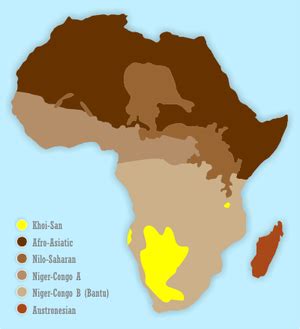 Khoisan languages - Wikipedia, the free encyclopedia | Mappe, Lingua, Albero genealogico