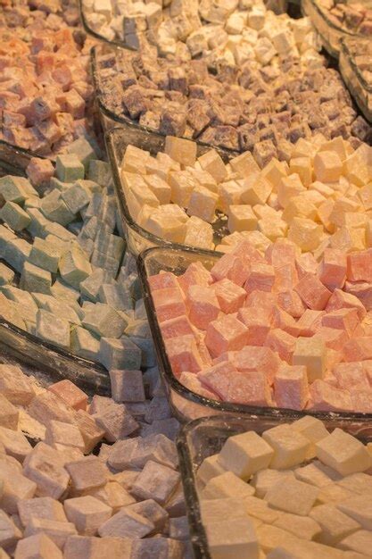 Premium Photo | Traditional style turkish delight sweets