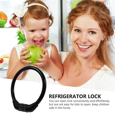 Practical French-door Fridge Lock Children Safety Lock Round Window