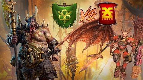 Tournament Tamurkhan | Nurgle vs Khorne - Total War Warhammer 3 - YouTube